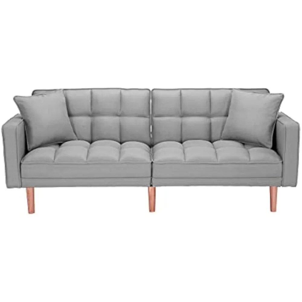 Modern Reclining Sofa with Pillows