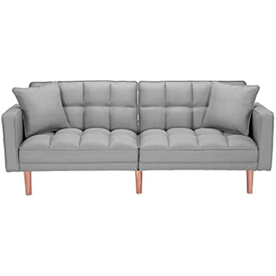 Modern Reclining Sofa with Pillows